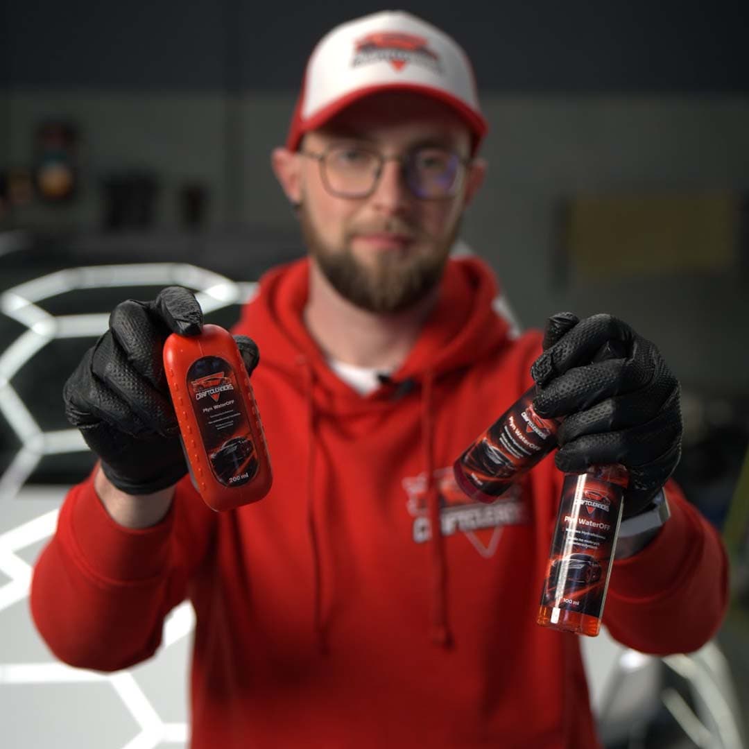 WaterOff - Zawsze Sucha Szyba i Lusterka! Płyn Hydrofobowy Niewidzialna Wycieraczka!